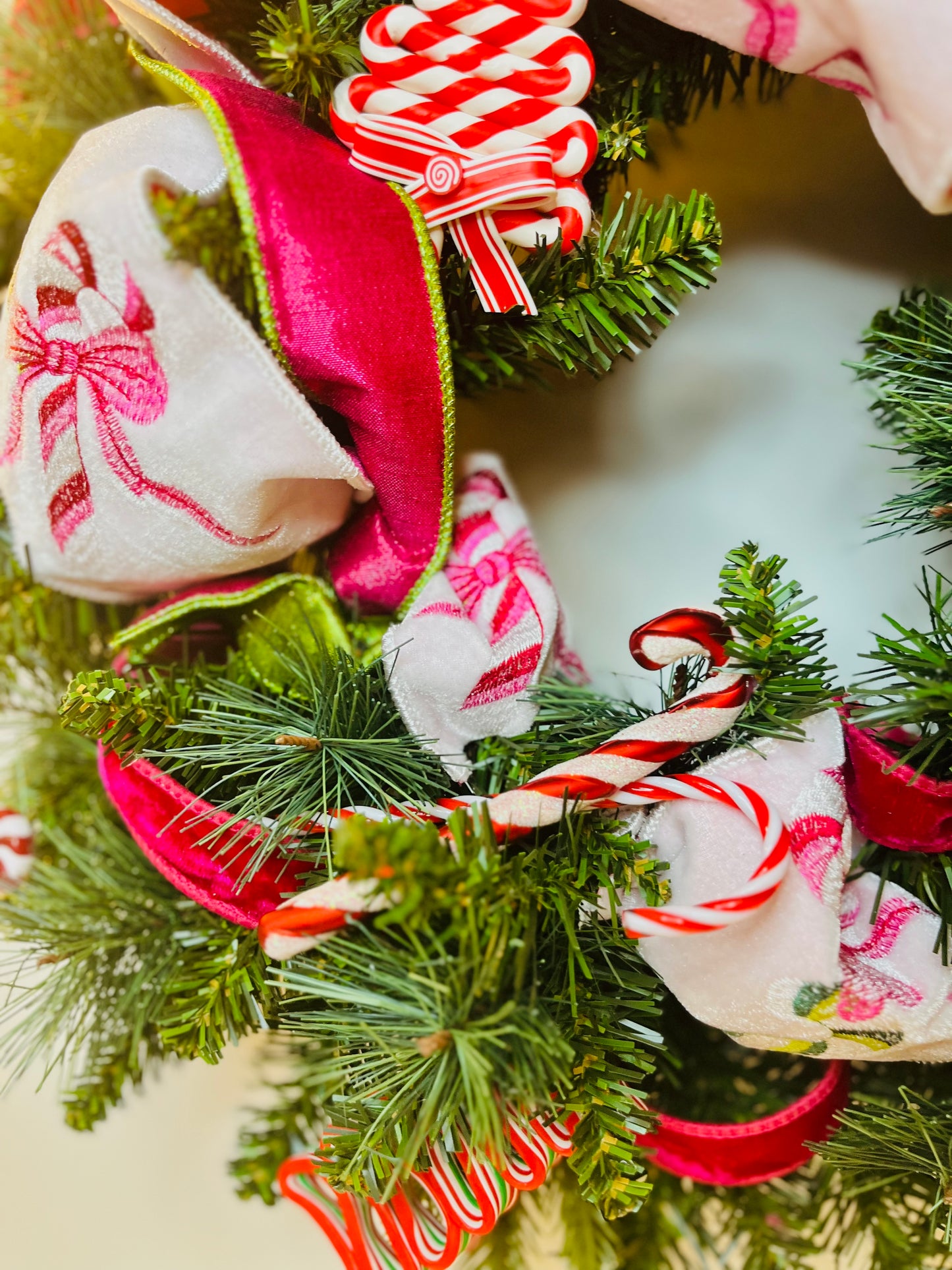 Candy Cane Lane Wreath