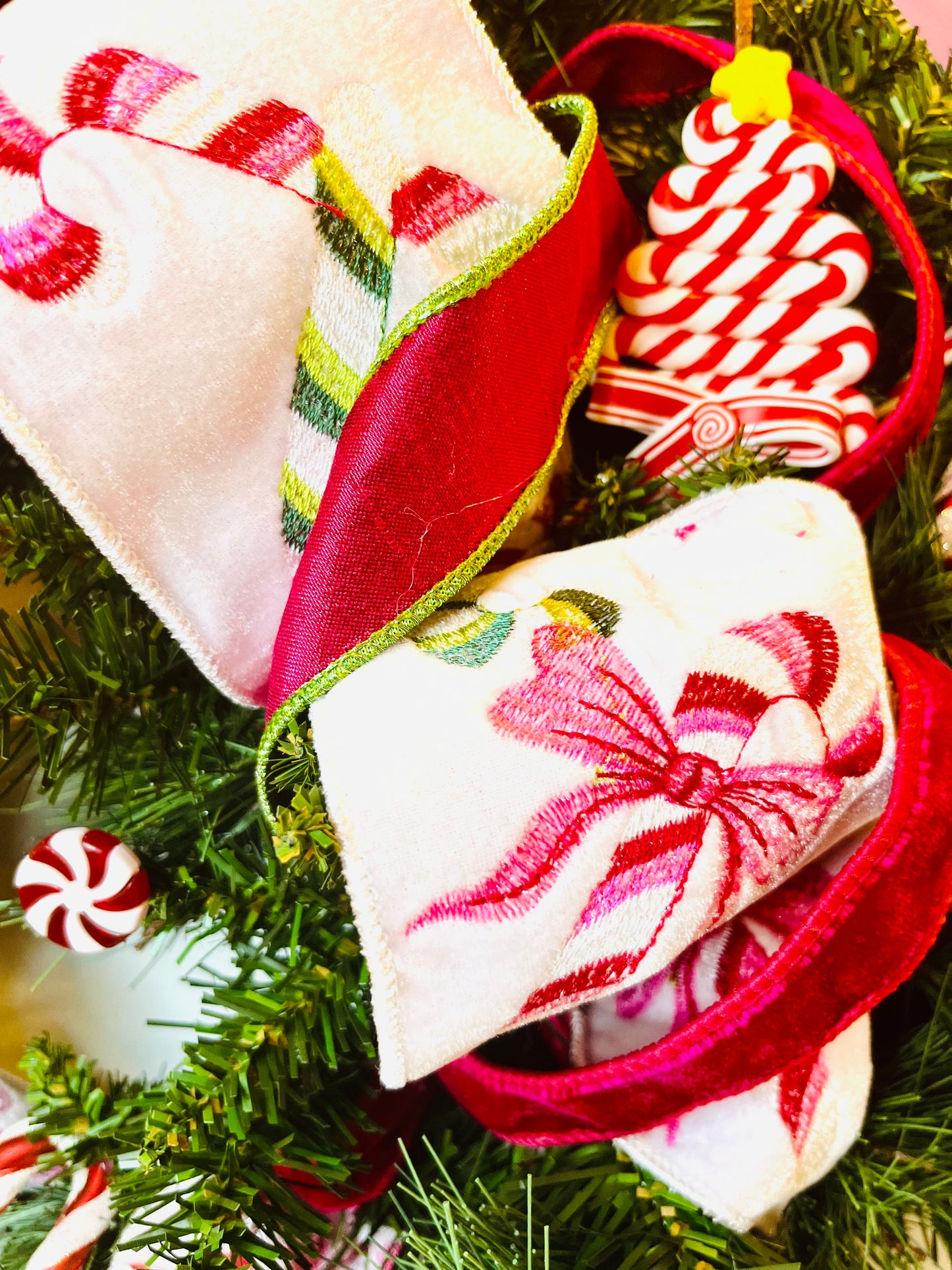 Candy Cane Lane Wreath